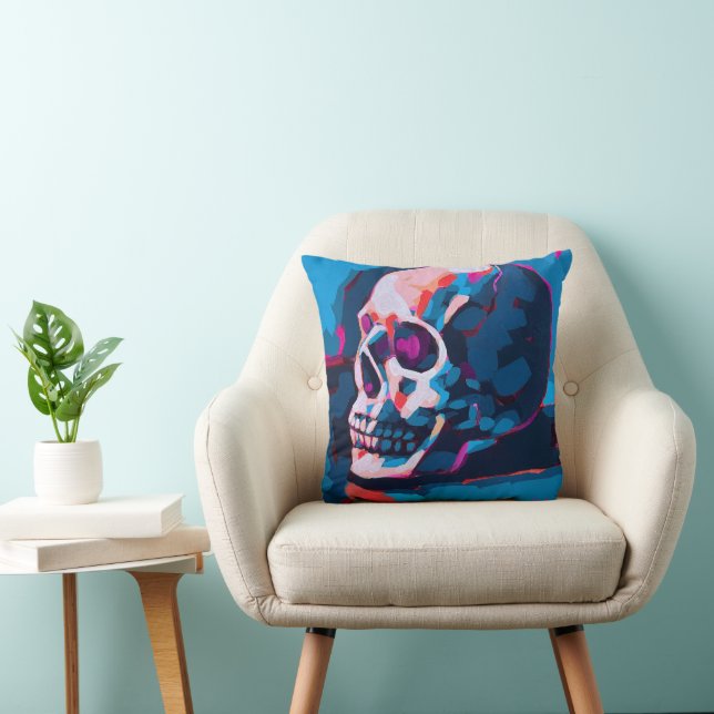 Almofada Chromatic Skull Painting (Cadeira)