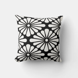 Almofada Chrysanthemum [black] - Japanese Pattern