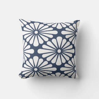 Almofada Chrysanthemum [indigo] - Japanese Pattern