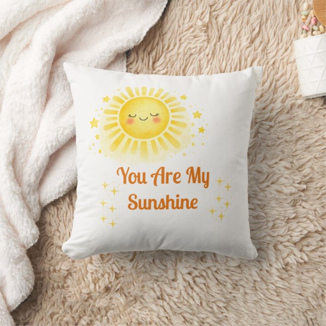 Almofada Chuva de Sol Tema de Chá de Bebê Desenho de Sol Aq (Cobertor)