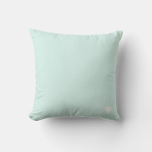 Ciano Verde Macio Sólido Cor Pastel Com Coração
