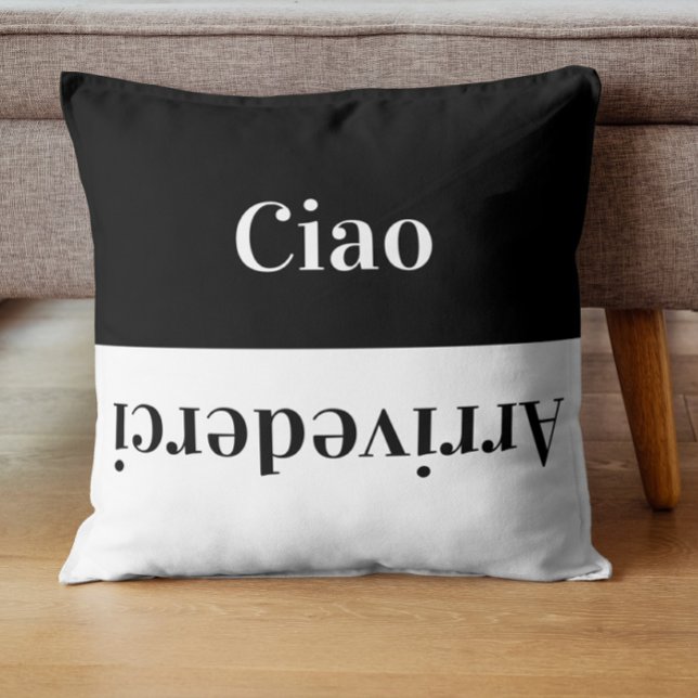 Almofada Ciao - saudações em italiano (Criador carregado)