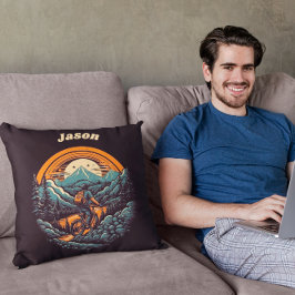 Almofada Ciclo de vida, retro personalizável