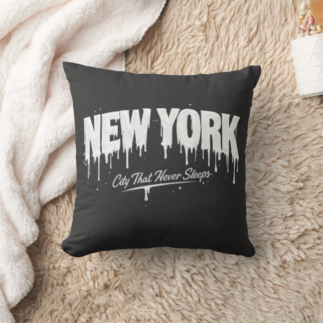 Almofada Cidade de Nova York que Nunca Dorme (Cobertor)