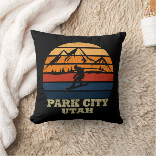 Almofada Cidade de Park, Utah, vintage