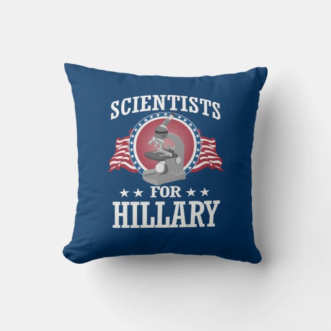 ALMOFADA CIENTISTAS PARA HILLARY (Frente)