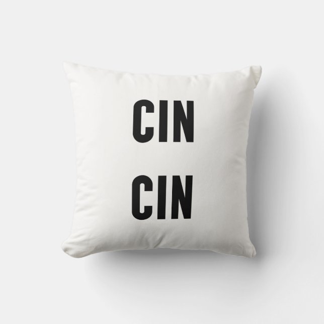 Almofada Cin Cin Typography (Frente)