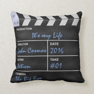 Almofada Cinema de Clapperboard "é minha vida "