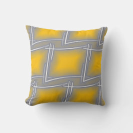 Almofada Cinza Arte Retangular