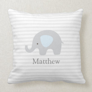 Almofada Cinza Azul-Elefante-Gelado Travesseiro decorativo-