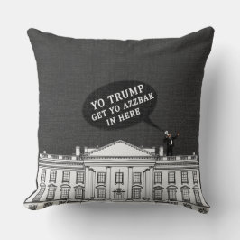 Almofada Cinza Branca Yo Trump Volte Para A Casa Branca