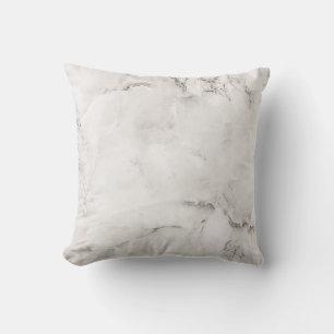 Almofada Cinza Branco Quart Veins Moderno Marble Gemstone