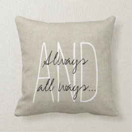 Almofada Cinza de Beige Linen Keepsael