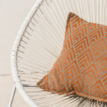 Almofada Cinza de Cobre Prata Arte Triângulo Geometria Lux<br><div class="desc">Decoração residencial contemporânea do luxo com florência inovadora e sequência sempre química de DamascoK Design</div>