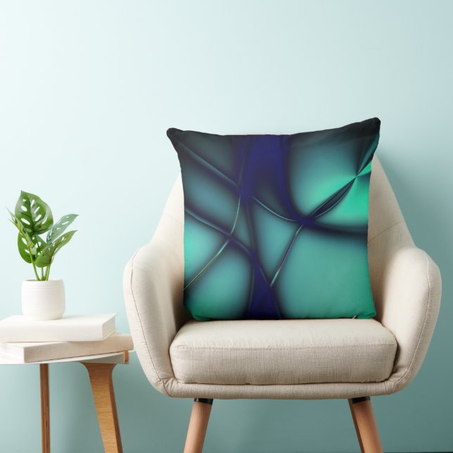 Almofada Cinza de menta queimada sob linhas brilhantes pare (Cadeira)