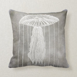 Almofada Cinza de Prata de Prata de Água Costeira