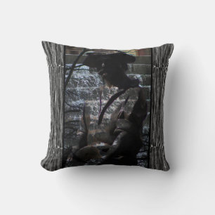 Almofada Cinza e Travesseiro decorativo Decorativo Negro pa