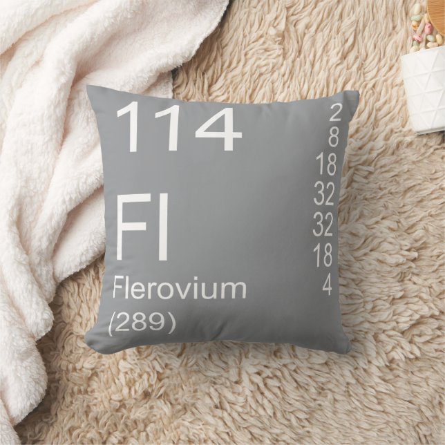 Almofada Cinza Fl Flerovium Element Travesseiro decorativo (Cobertor)
