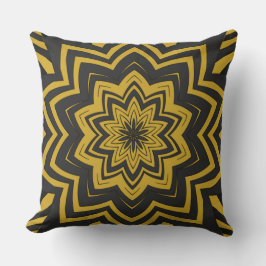 Almofada Cinza Moderno Boho e Anzac Dourado Starburst