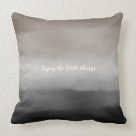 Almofada Cinza Negra Ombre Personalizado