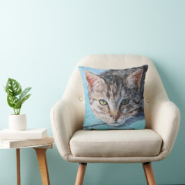Almofada Cinza por Cat Eyes Fine Art