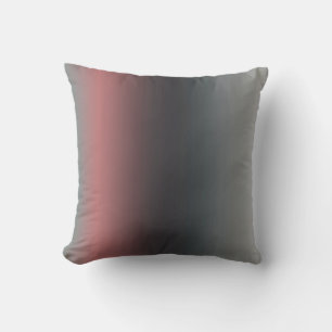 Almofada Cinza, rosa, gradiente preto, Ombre.