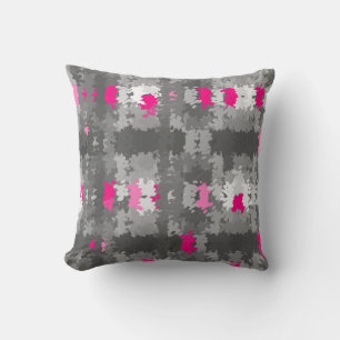 Almofada Cinza rosa, travesseiro decorativo branca