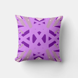 Almofada Cinza Roxo Deco Lattice