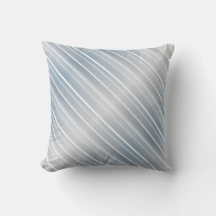 Almofada cinzas com na moda striped azul