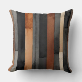 Almofada Cinzas de café e fitas pretas