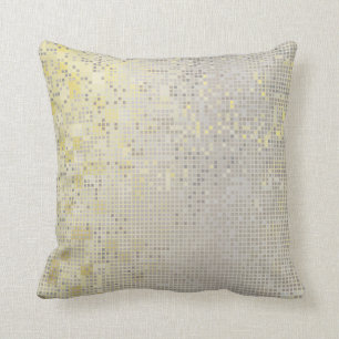Almofada Cinzas Douradas amarelas Silver Numeric IT- DESIGN