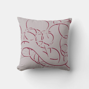 Almofada Cinzas e espirros modernos de Abstratos elegantes