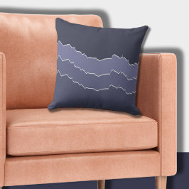 Almofada Cinzas Legal Irregulares, Raspadas, Azul