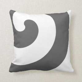 Almofada Cinzas lindíssimas e rochedos brancos