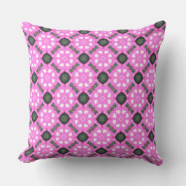 Almofada Círculo do Coração da Fúchsia