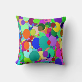 Almofada Círculos Coloridos Brilhantes do travesseiro decor