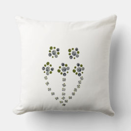 Almofada Círculos crescendo como um galho de árvore