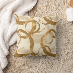 Almofada Círculos dourados Formas circulares
