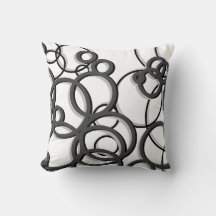 Círculos Geométricos Modernos Brancos e Cinzas