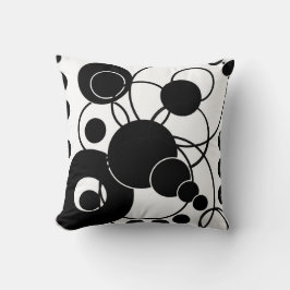 Almofada Círculos preto e branco