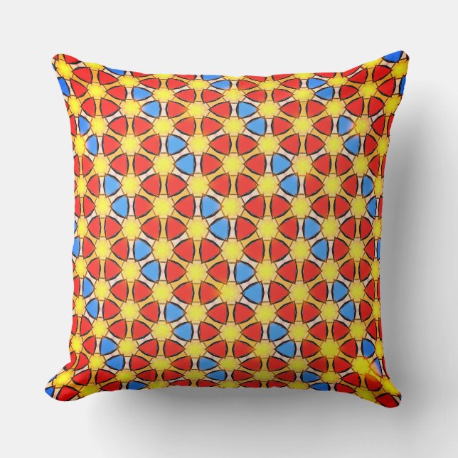 Almofada Círculos sobrepostos de cores (Frente)