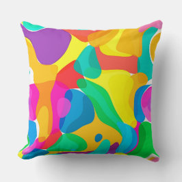 Almofada Circus Colors Chaos Abstrato Art Patterno