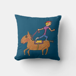 Almofada Circus Rodeo Horse Circular