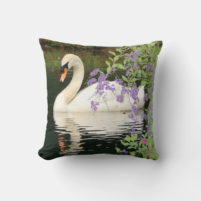 Almofada Cisne & travesseiro das flores (Frente)