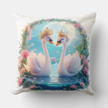 Cisnes Românticos Decorados com Flores