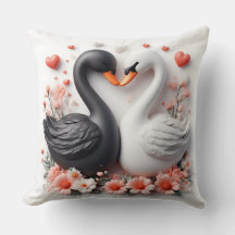 Cisnes Românticos Decorados com Flores