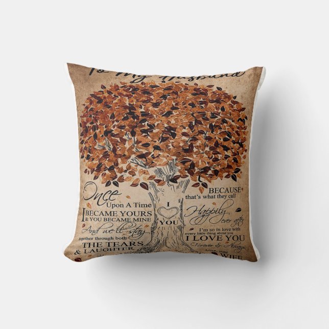 Almofada Citação De Amor Para Marido | Bonito presente de d (Frente)