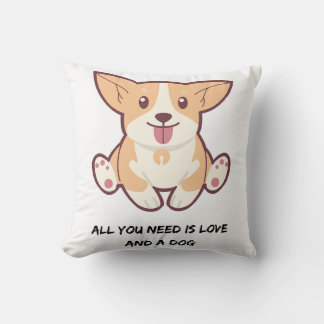 Almofada Citação de Cachorro Fofo Travesseiro Branco 16×16