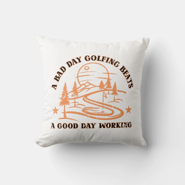 Almofada Citação de Golf Engraçado | Golfing Lover (Frente)
