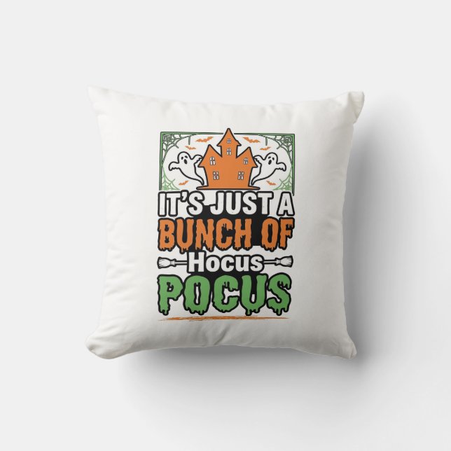 Almofada Citação de Hocus Pocus de Halloween Design Vetoria (Frente)